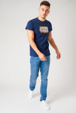 INSURED BY MAFIA NAVY T-SHIRT