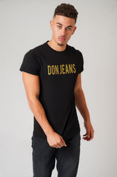 DON JEANS BLACK T-SHIRT