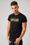 DON JEANS BLACK T-SHIRT