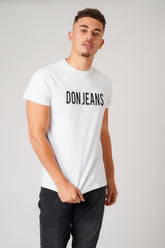 DON JEANS WHITE T-SHIRT