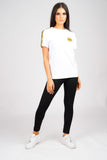 DON TAPE DETAIL WHITE T-SHIRT