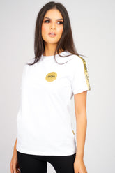 DON TAPE DETAIL WHITE T-SHIRT