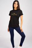 DON ROYALTY BLACK T-SHIRT