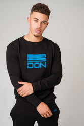 DON BLACK & TEAL SWEATSHIRT