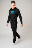 DON BLACK & TEAL HOODIE