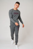 DON APPLIQUE GREY MARL SWEATSHIRT - Don Jeans