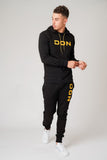 DON APPLIQUE BLACK HOODIE - Don Jeans