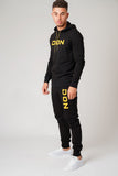 DON APPLIQUE BLACK HOODIE - Don Jeans