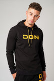 DON APPLIQUE BLACK HOODIE - Don Jeans