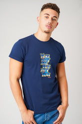 I HIT YOU NAVY T-SHIRT