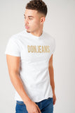 GOLD STITCH WHITE T-SHIRT