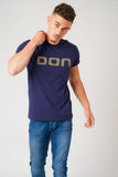 SQUARE NAVY T-SHIRT