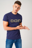 SQUARE NAVY T-SHIRT