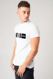 SUEDE BARCODE WHITE T-SHIRT