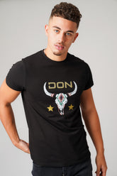 BULL BLACK T-SHIRT - Don Jeans