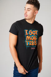 I GOT MOB TIES BLACK T-SHIRT - Don Jeans