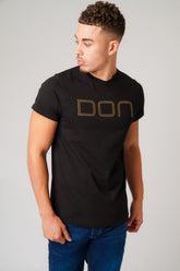 RIVET BLACK T-SHIRT - Don Jeans