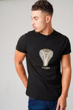 SNAKE BLACK T-SHIRT - Don Jeans