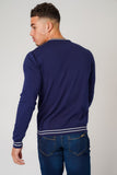 DON JEANS KNITWEAR NAVY & WHITE - Don Jeans