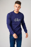 DJ KNITWEAR NAVY AND SILVER - Don Jeans