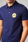 DON PLAQUE NAVY POLO T-SHIRT