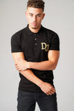 DJ PRINT BLACK POLO T-SHIRT - Don Jeans