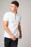 DON ZIP WHITE POLO T-SHIRT - Don Jeans