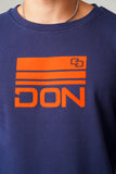DON NAVY & ORANGE SWEATSHIRT - Don Jeans