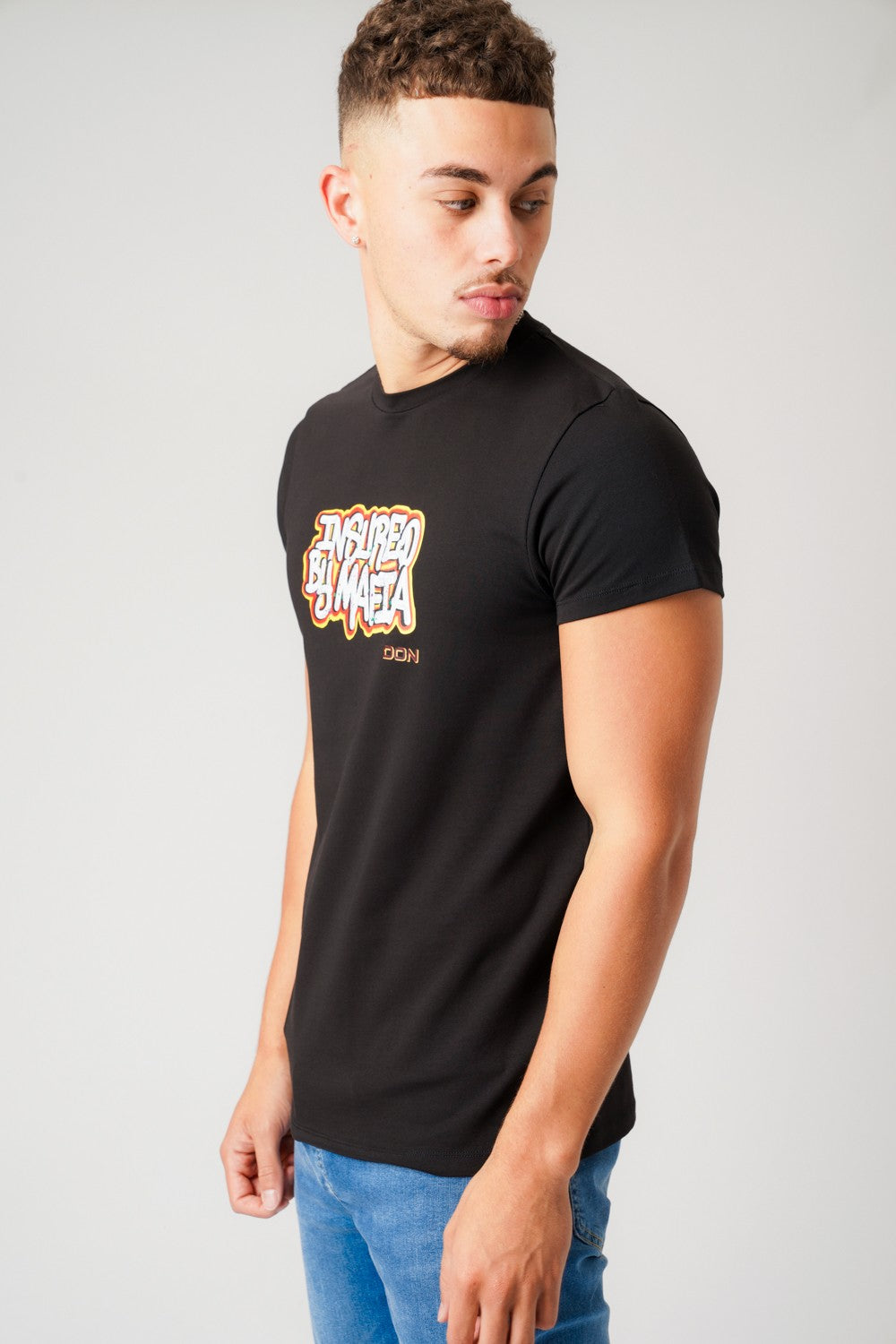 INSURED BY MAFIA BLACK T-SHIRT