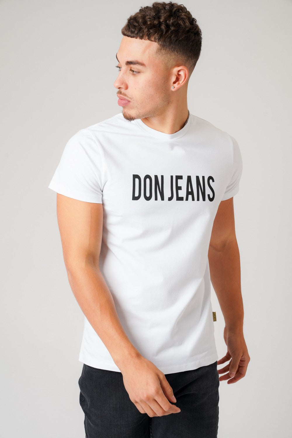 DON JEANS WHITE T-SHIRT