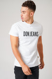 DON JEANS WHITE T-SHIRT
