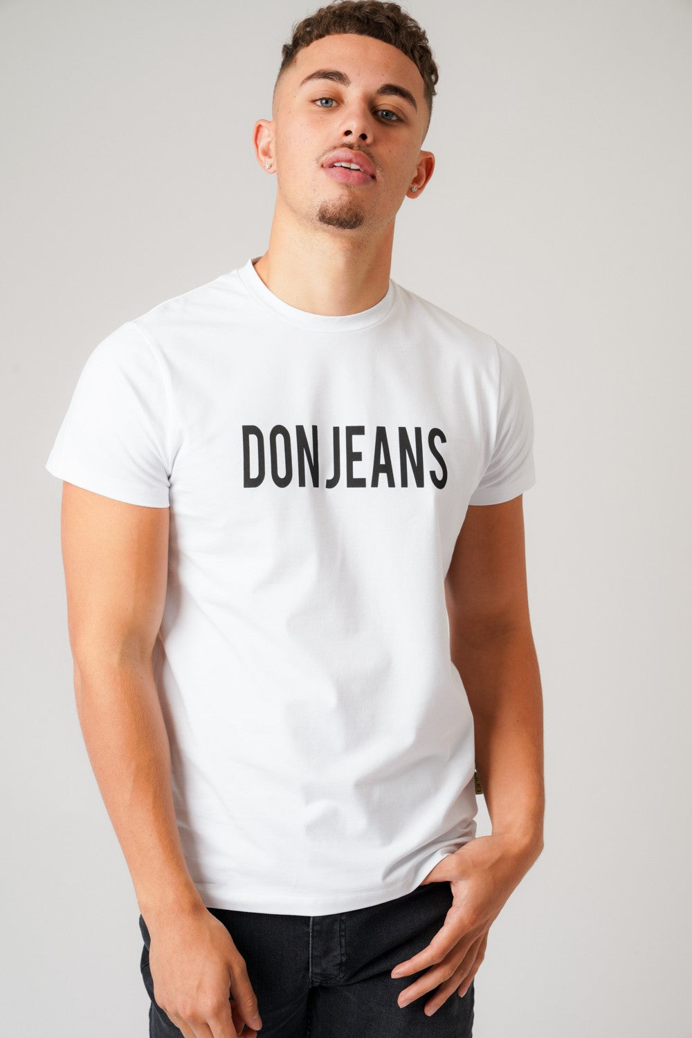 DON JEANS WHITE T-SHIRT