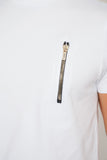 ZIP WHITE T-SHIRT