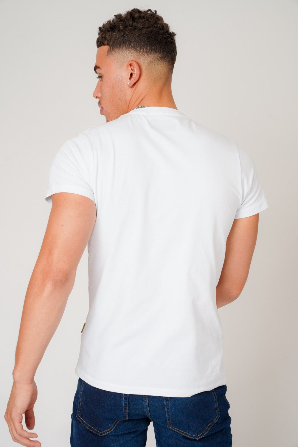 ZIP WHITE T-SHIRT