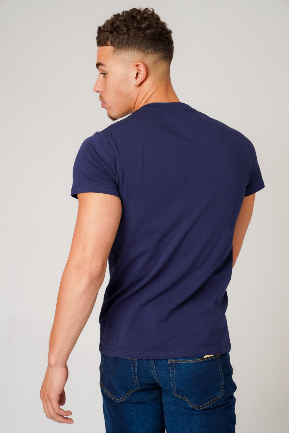 ZIP NAVY T-SHIRT
