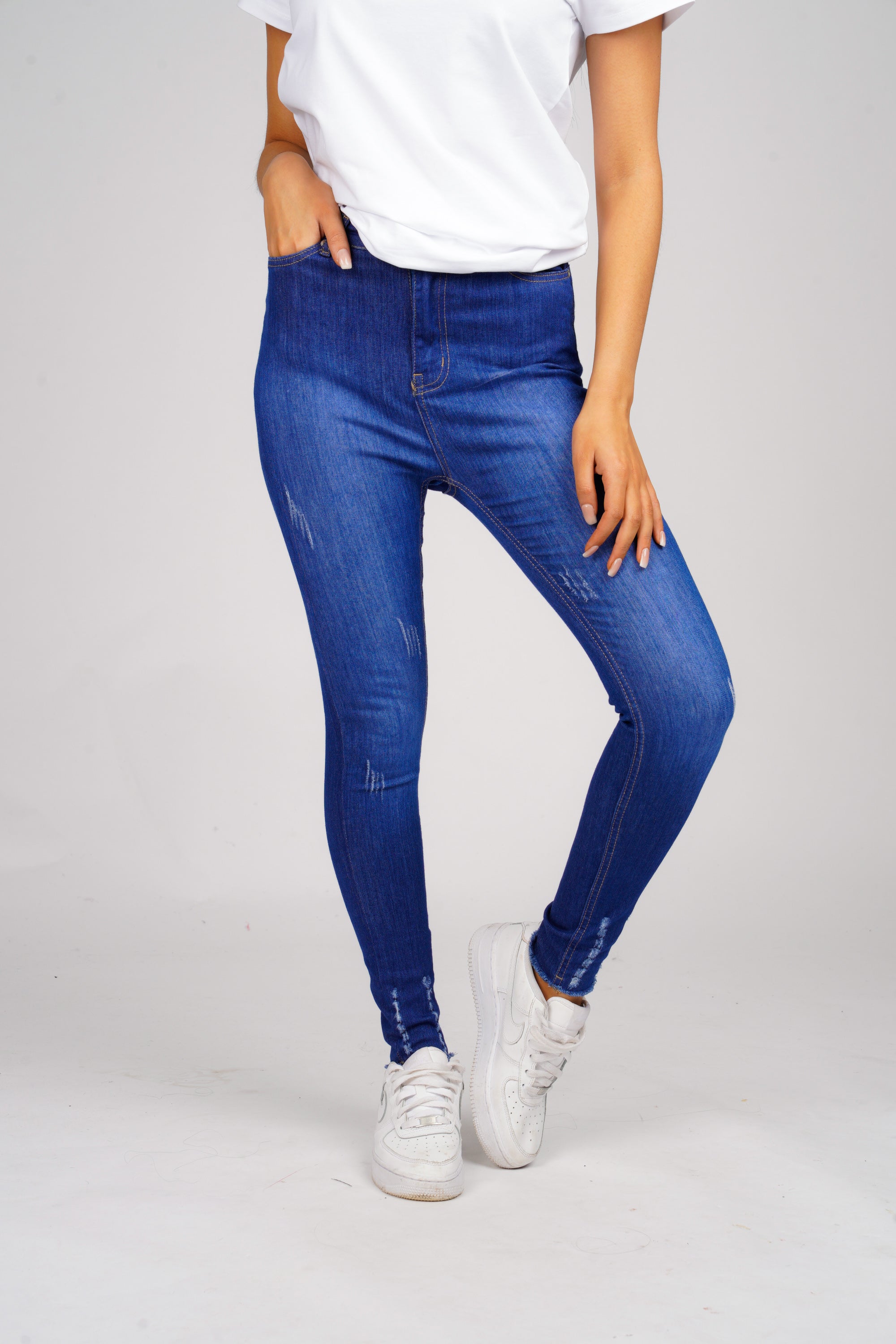 DON BLUE RIPPED JEANS