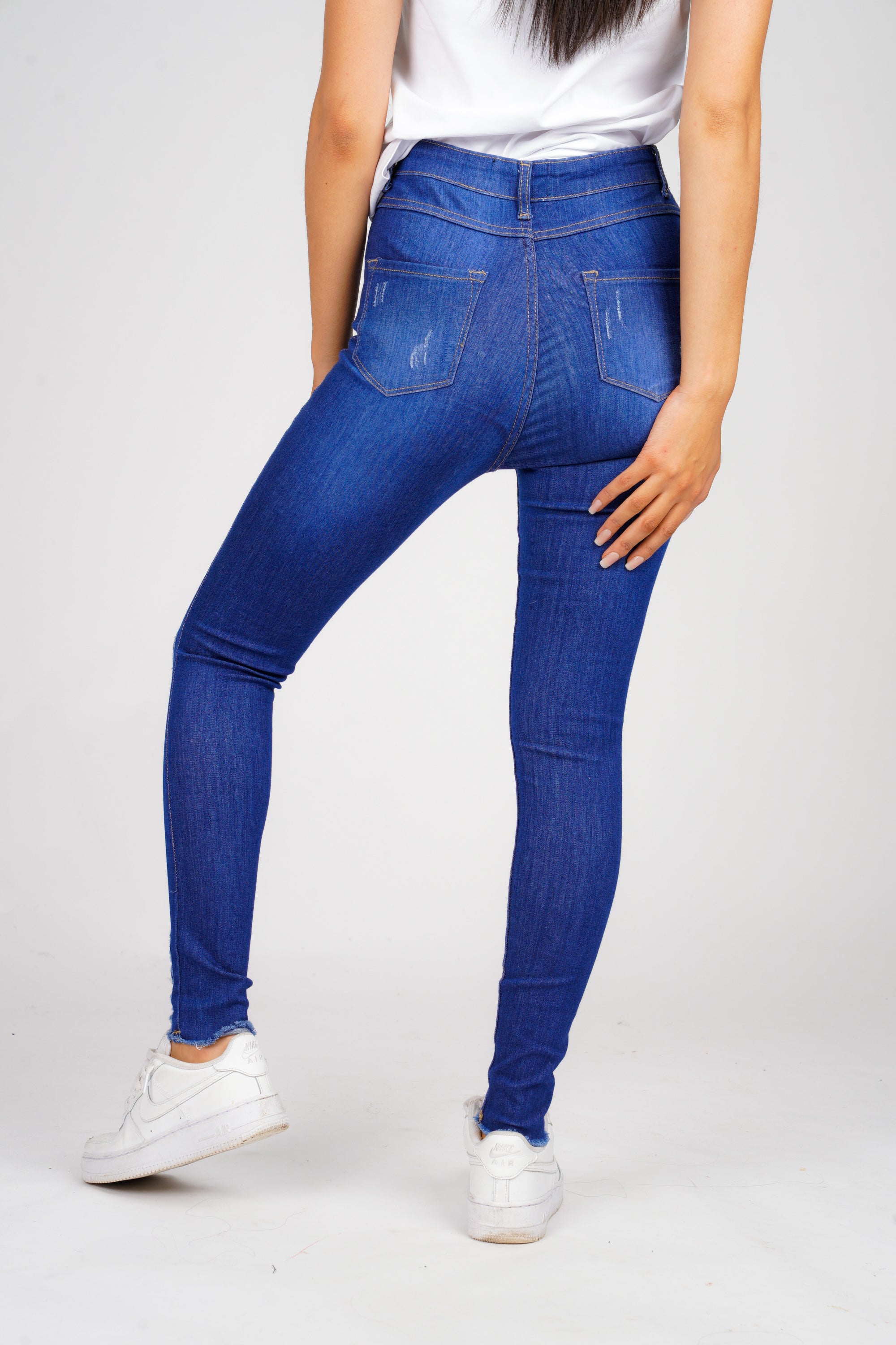 DON BLUE RIPPED JEANS