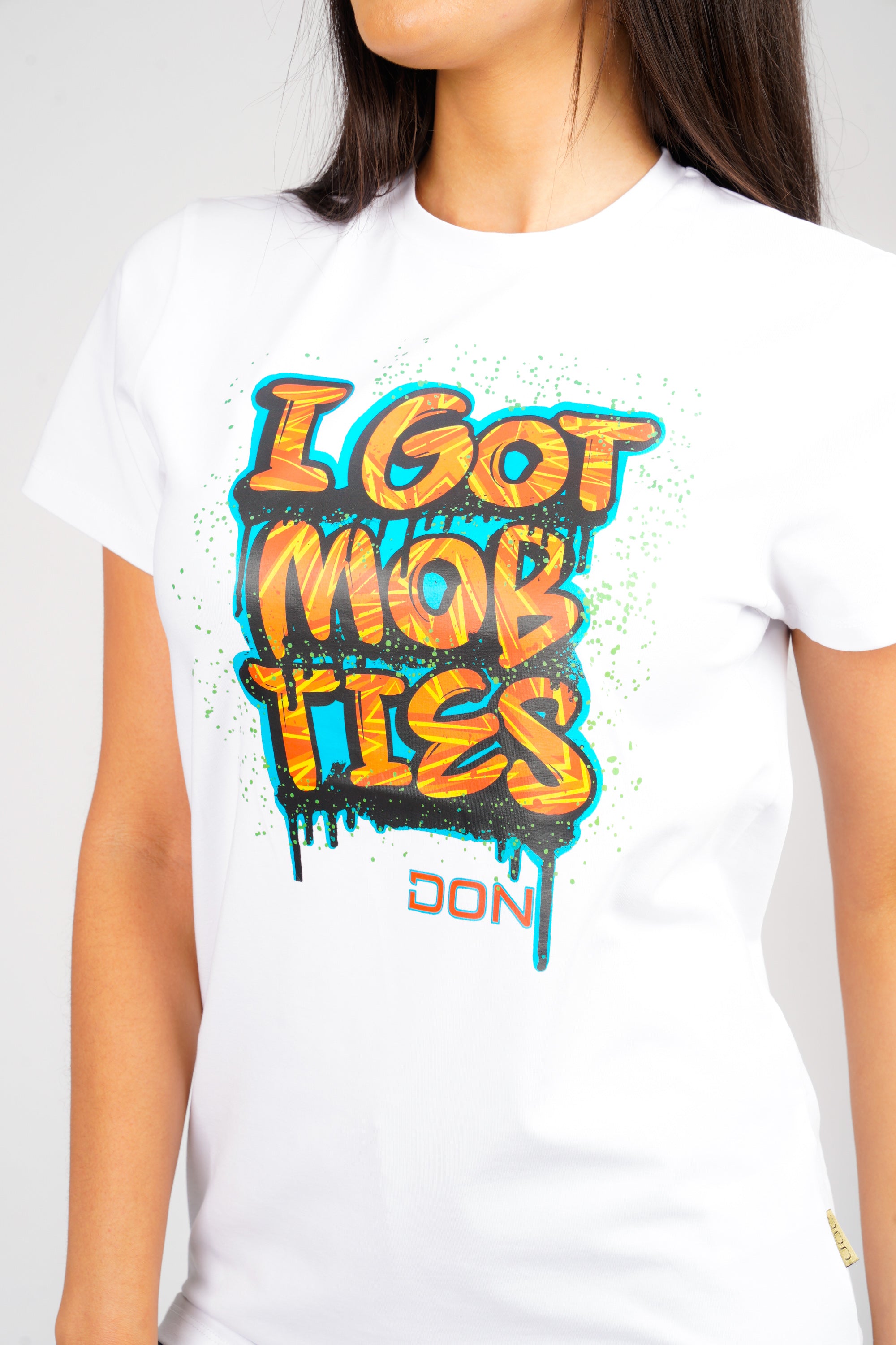 DON I GOT MOB TIES WHITE T-SHIRT