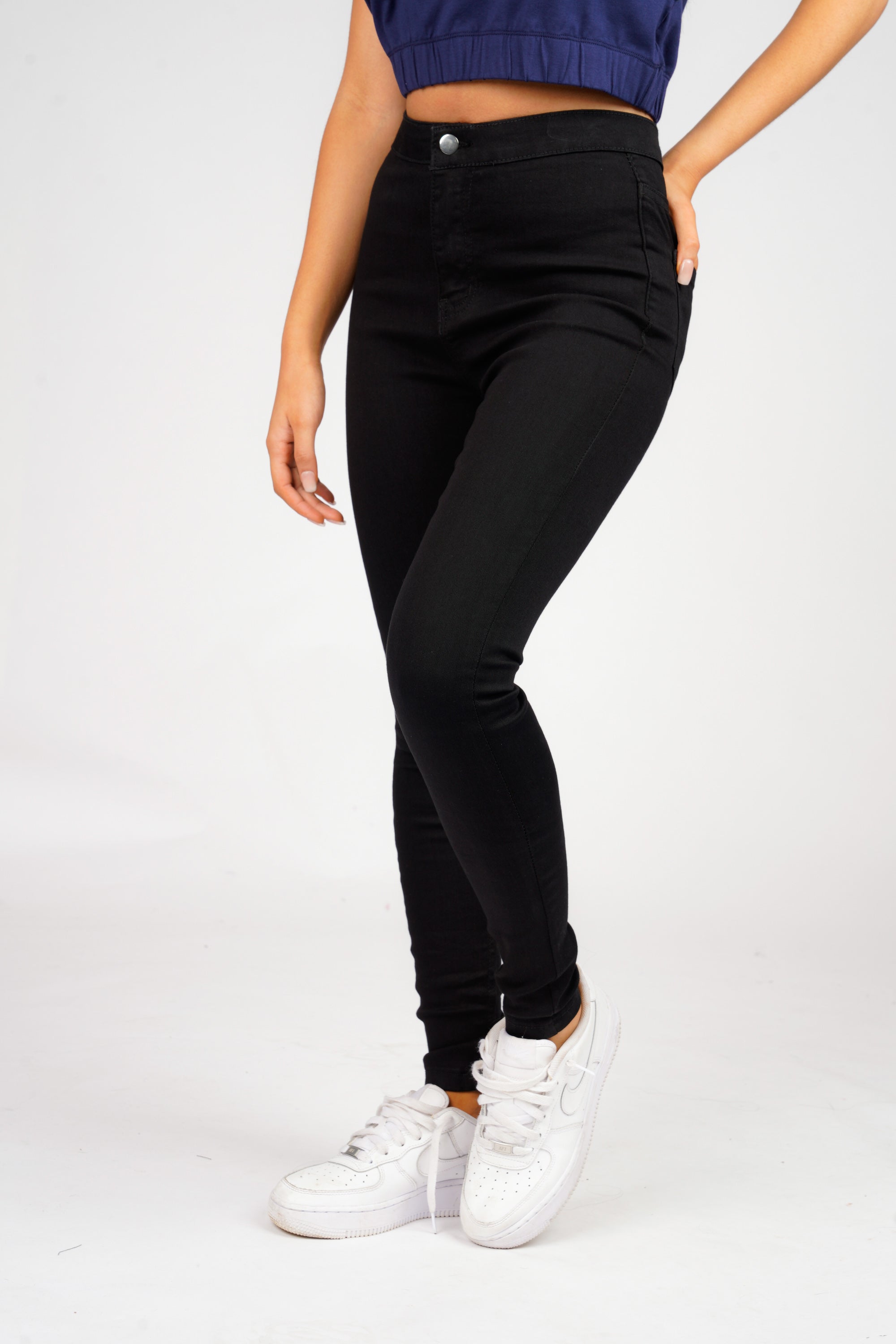 DON BLACK JEGGINGS