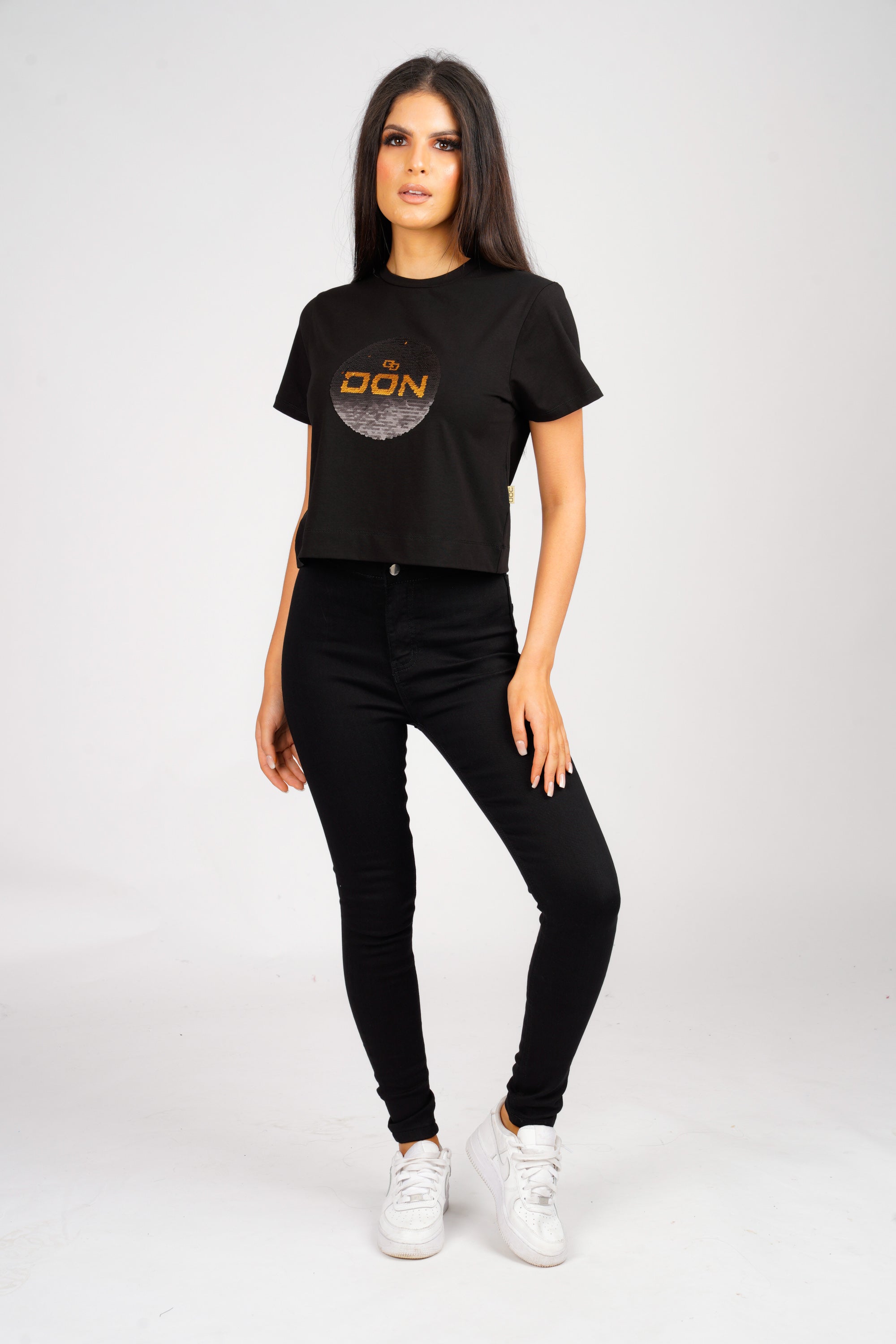 DON BLACK JEGGINGS