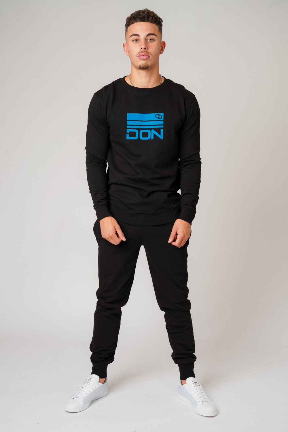 DON BLACK & TEAL SWEATSHIRT