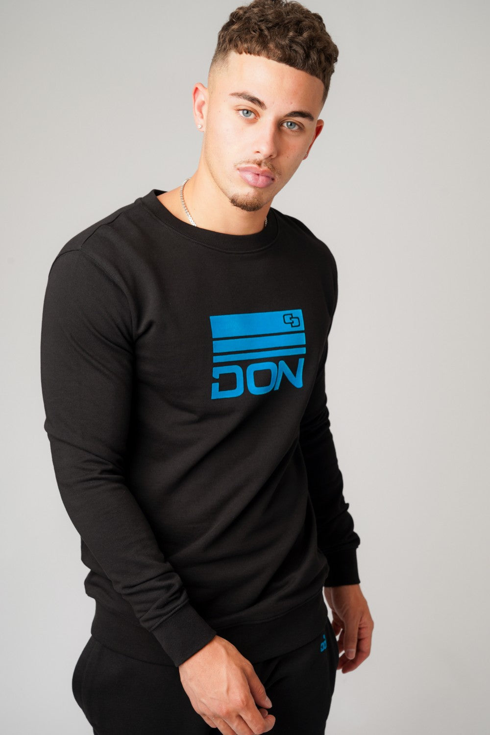 DON BLACK & TEAL SWEATSHIRT