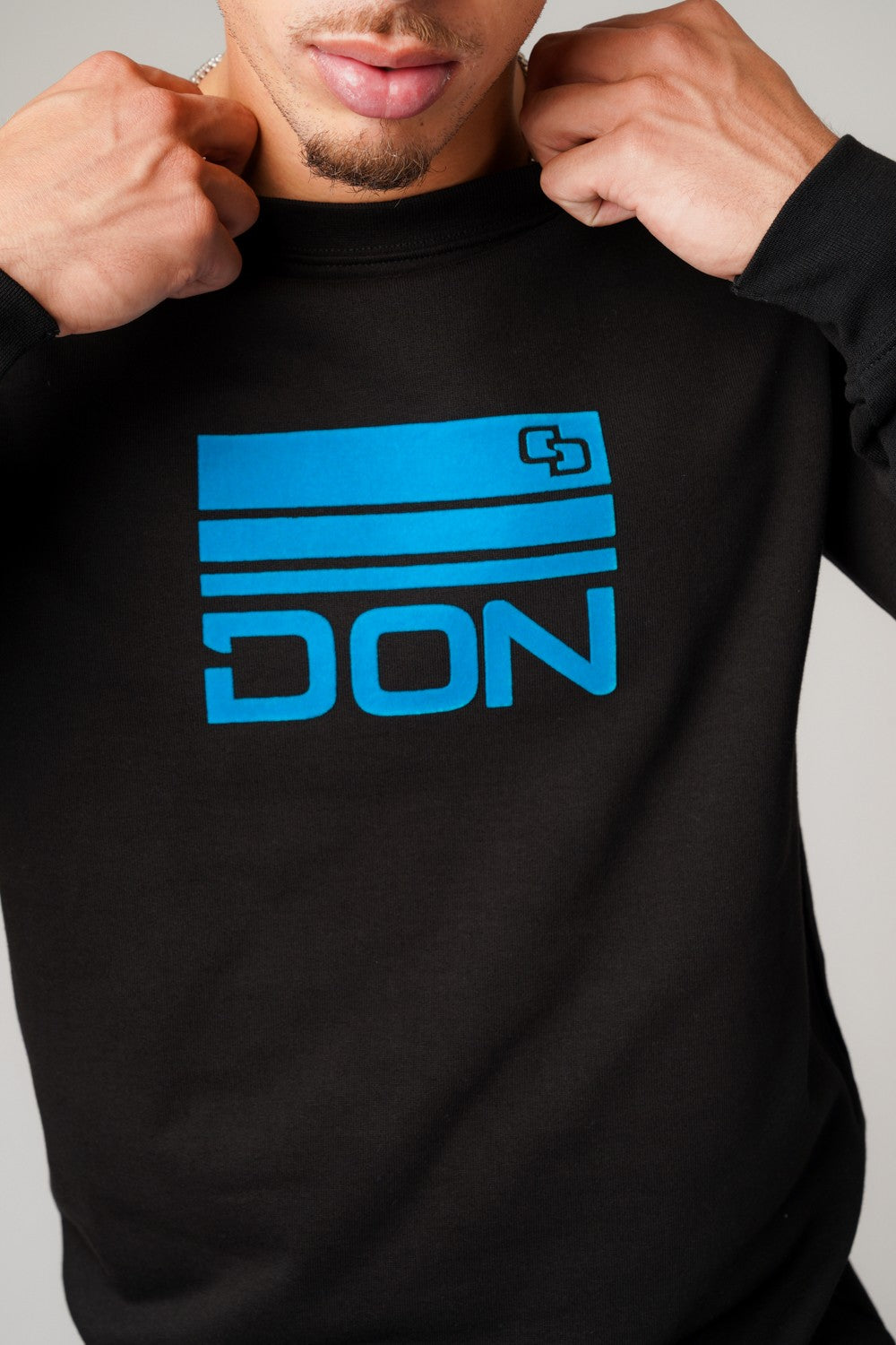 DON BLACK & TEAL SWEATSHIRT