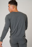 DON APPLIQUE GREY MARL SWEATSHIRT - Don Jeans