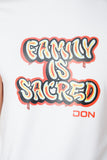 FAMILY IS SACRED WHITE T-SHIRT