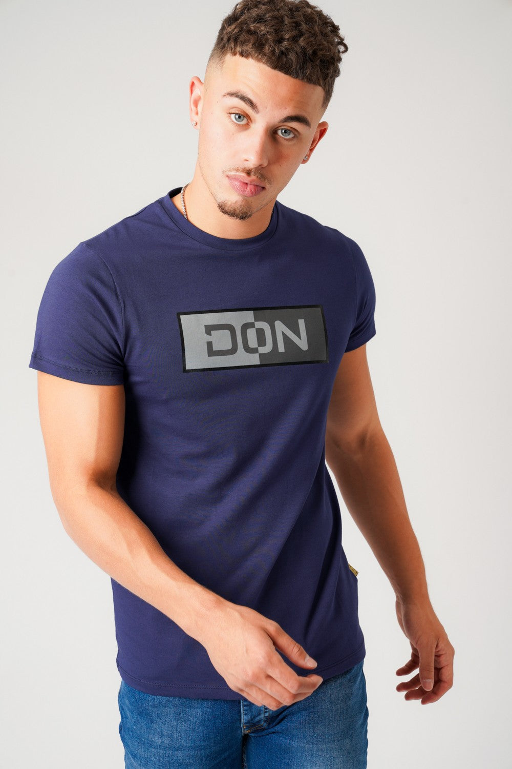 DON 50/50 NAVY T-SHIRT - Don Jeans