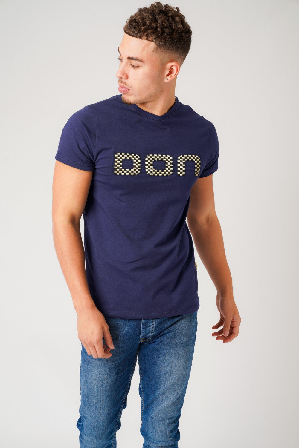 SQUARE NAVY T-SHIRT