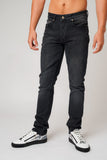 DON BLACK JEANS WITH GOLD PLATED BADGE - Don Jeans